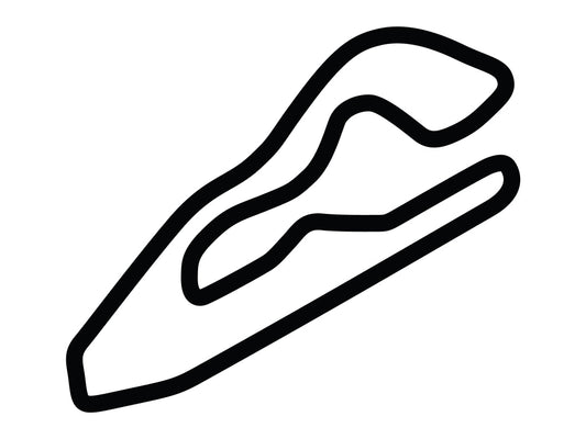National Corvette Museum Motorsports Park West Decal - White - 5cm