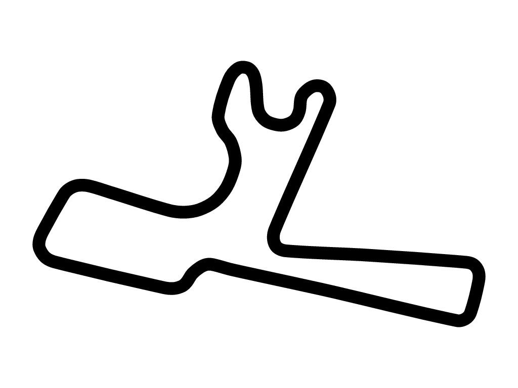 Winton Motor Raceway Decal - White - 5cm