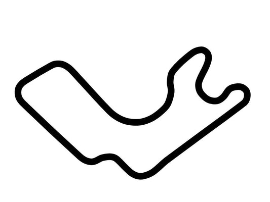 Winton Motor Raceway Short Decal - White - 5cm
