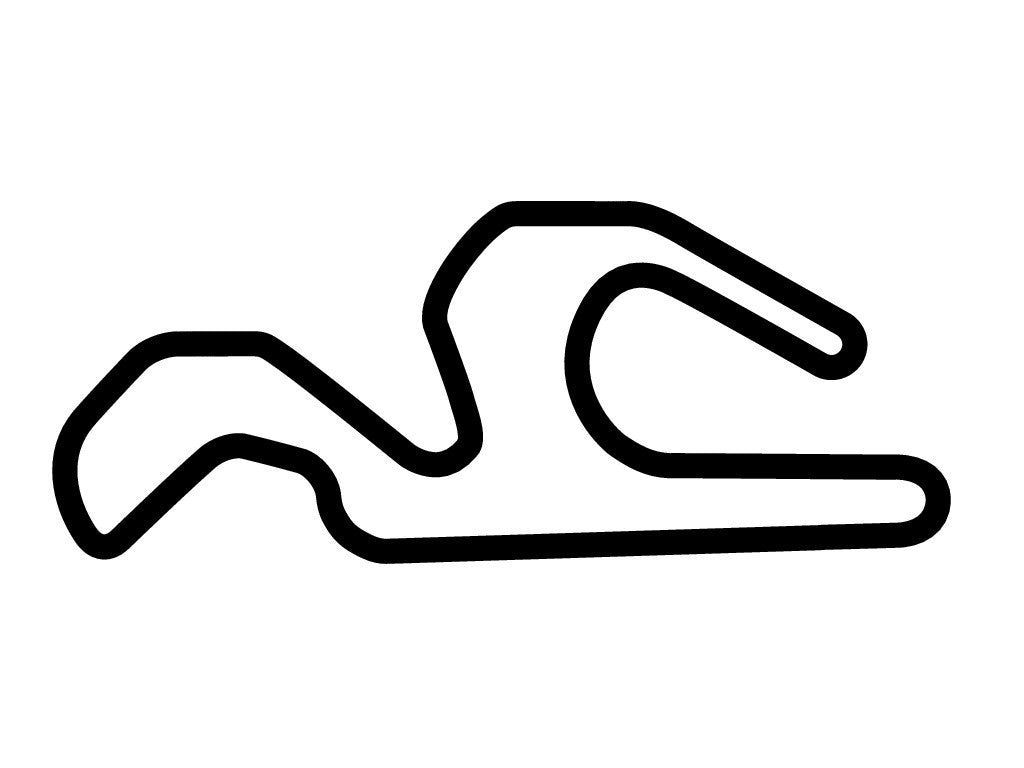 CalSpeed Karting Sportivo Course Decal - White - 5cm