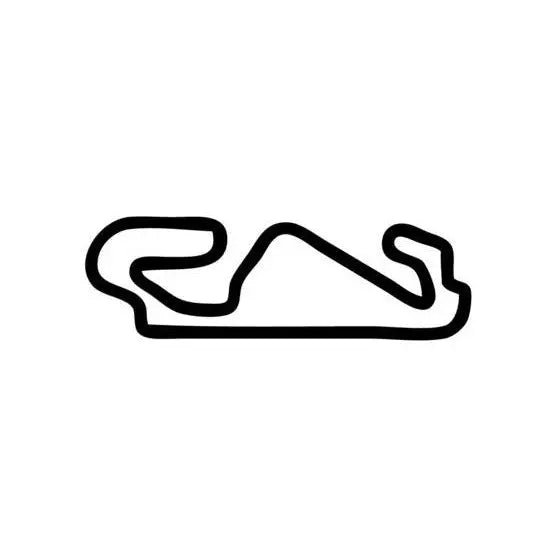 VinylHub Catalunya Circuit decal featuring vibrant colors and detailed design for car decoration or racing enthusiasts.
